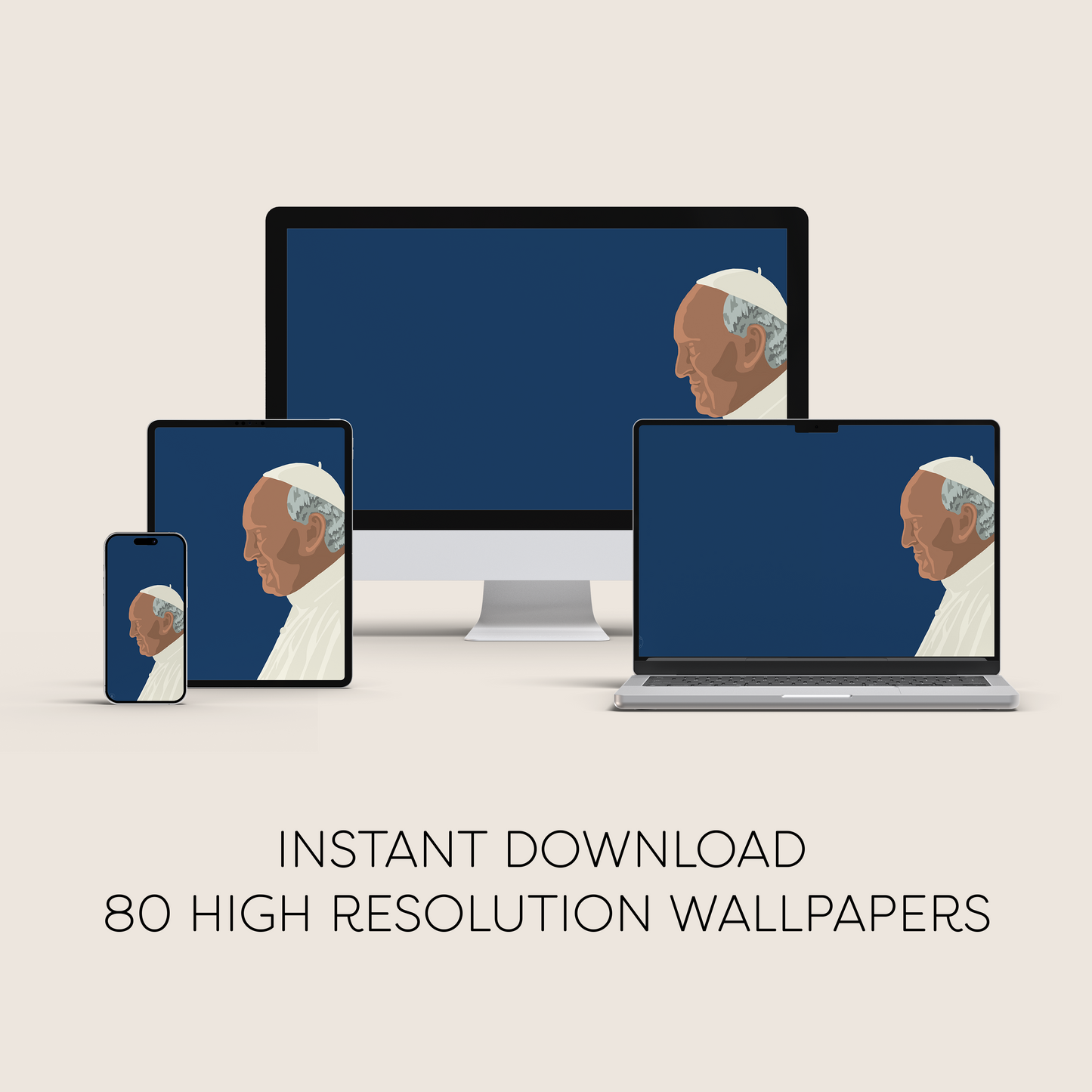 Pope Francis Digital Wallpaper Mega Bundle
