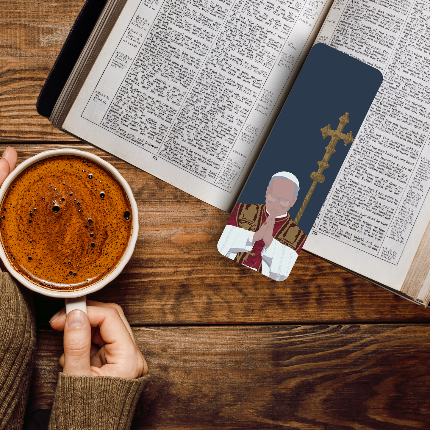 Pope Leo XIV Prayer Bookmark