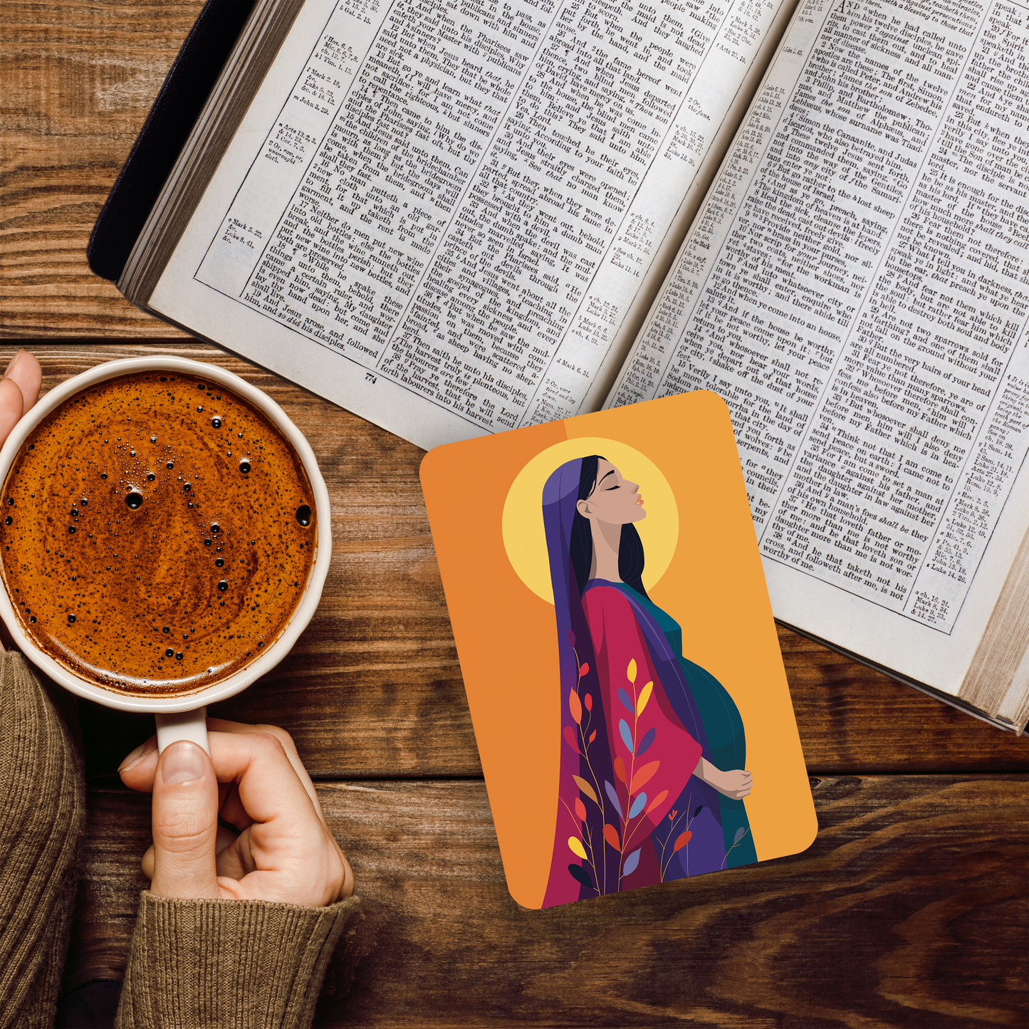 Immaculate Conception Premium Prayer Card