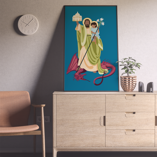 Saint Joseph Digital Art Print