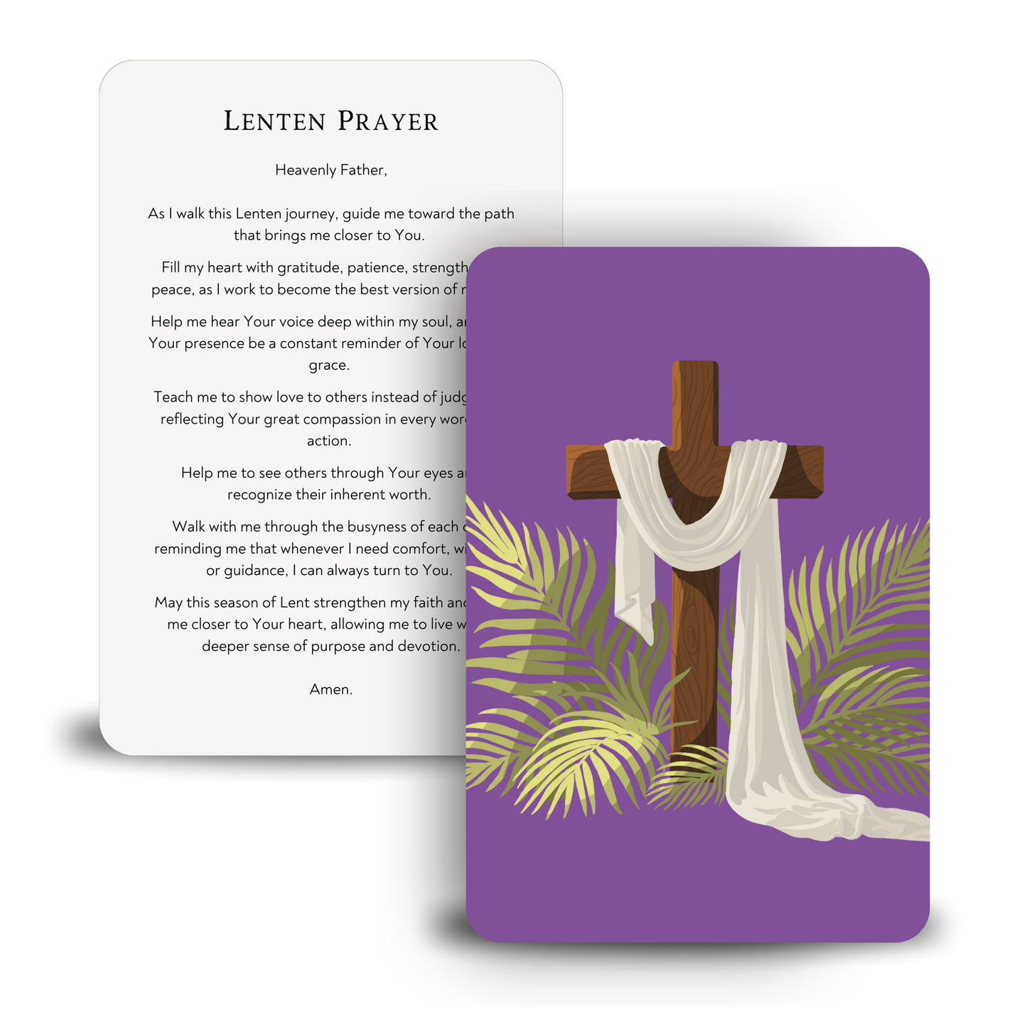 Premium Lent Prayer Card