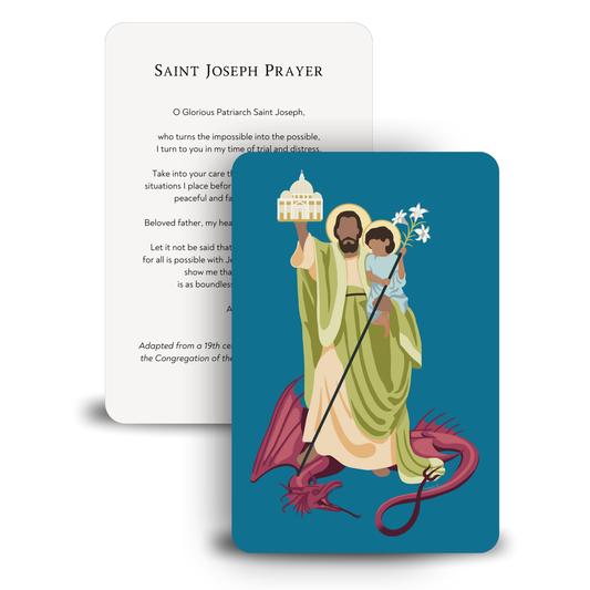 Premium Saint Joseph Prayer Card