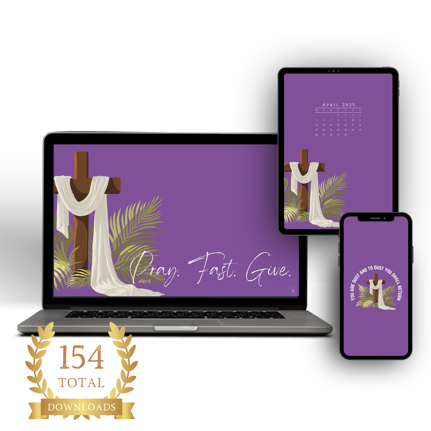 Lenten Digital Wallpaper Bundle (Digital Download)