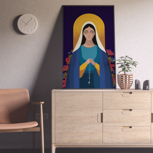 Our Lady of the Rosary Printable Art Bundle | Catholic Digital Download | Multiple Sizes PNG & JPG