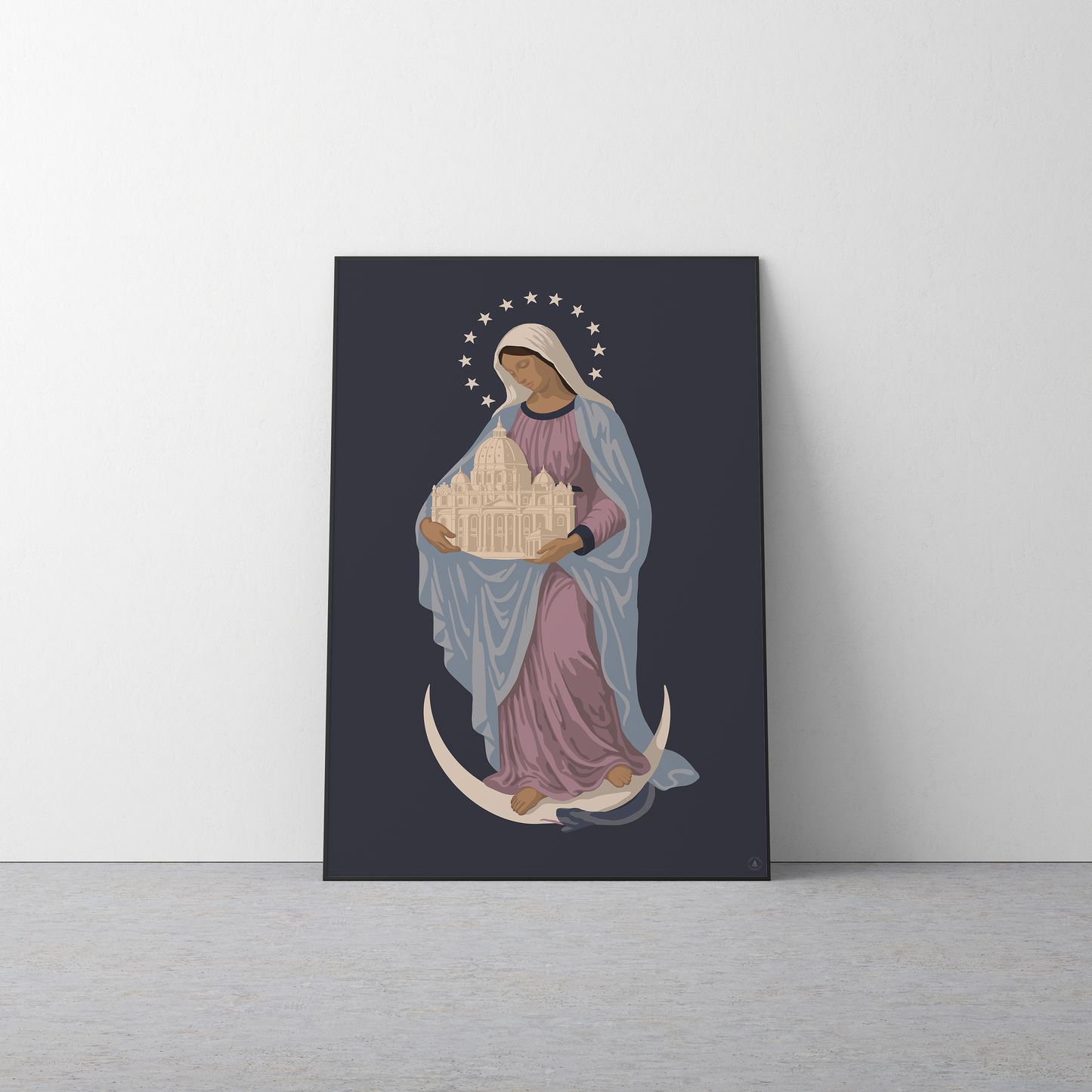 Blessed Virgin Mary Digital Art Print