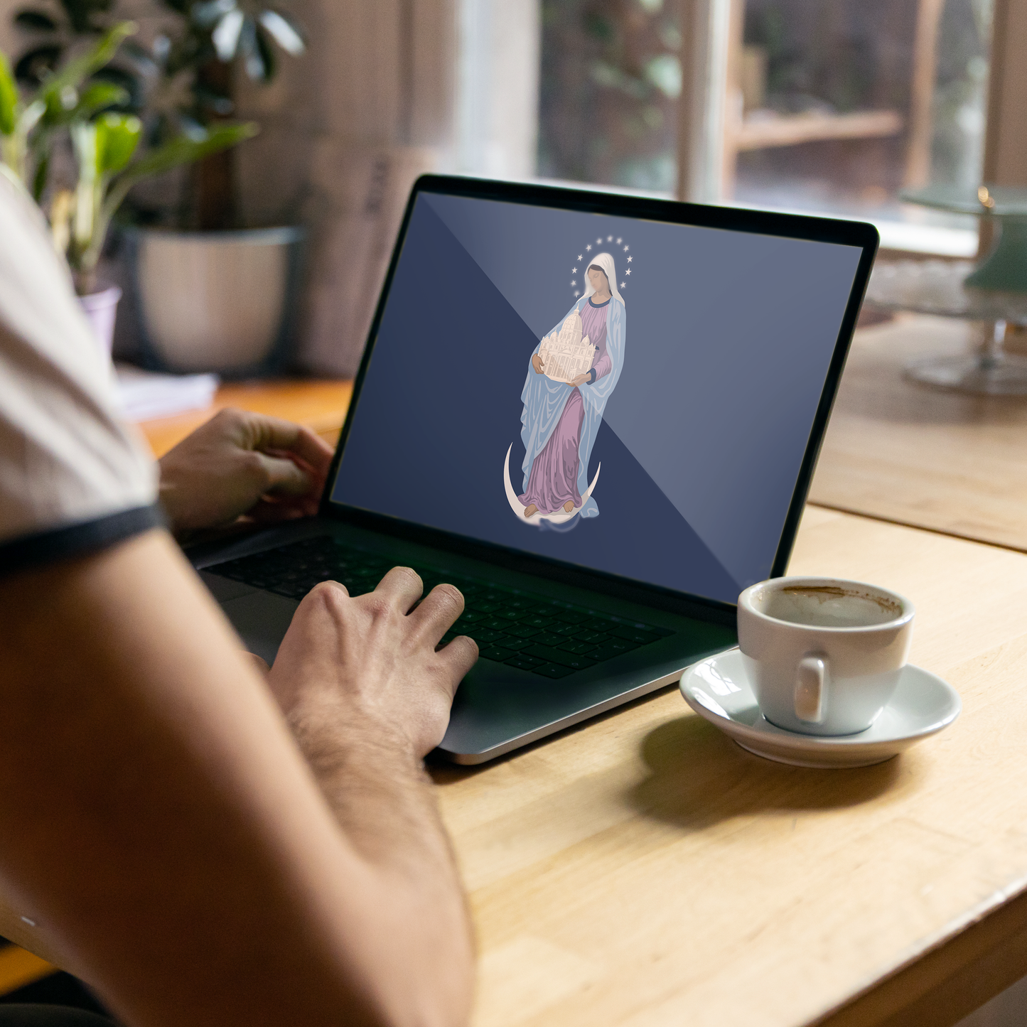 Blessed Virgin Mary Computer Digital Wallpaper Bundle