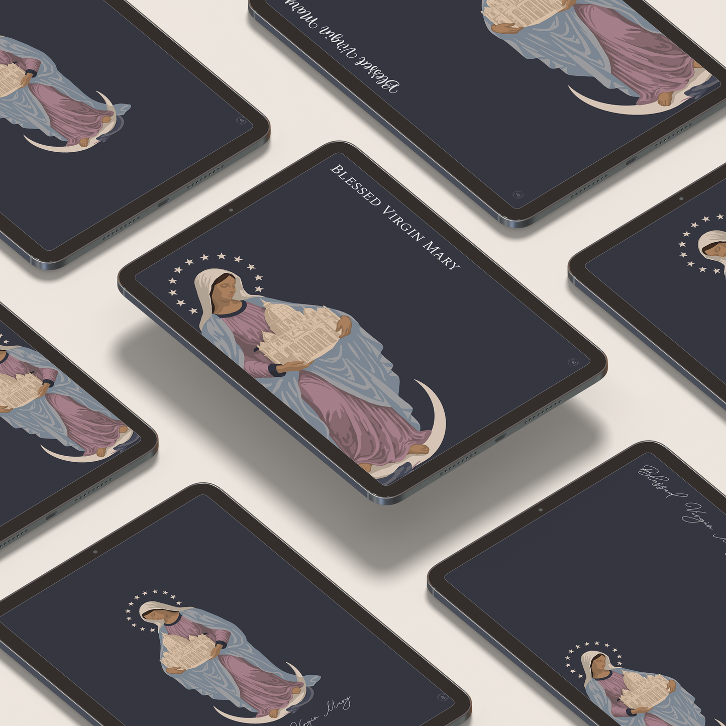 Blessed Virgin Mary Full Digital Wallpaper Mega-Bundle