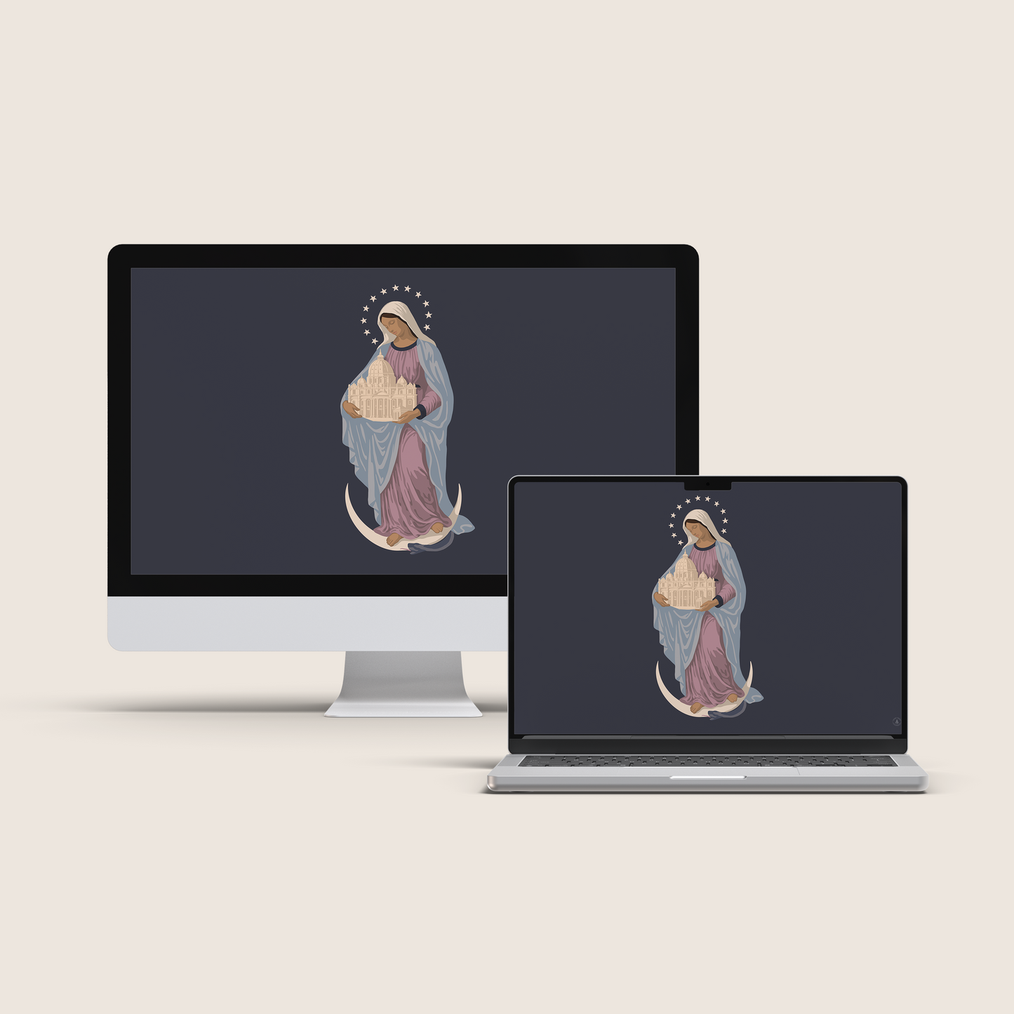 Blessed Virgin Mary Full Digital Wallpaper Mega-Bundle