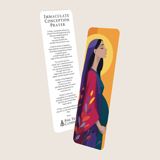 Immaculate Conception  Prayer Bookmark