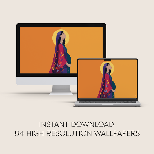Immaculate Conception Computer Digital Wallpaper Bundle