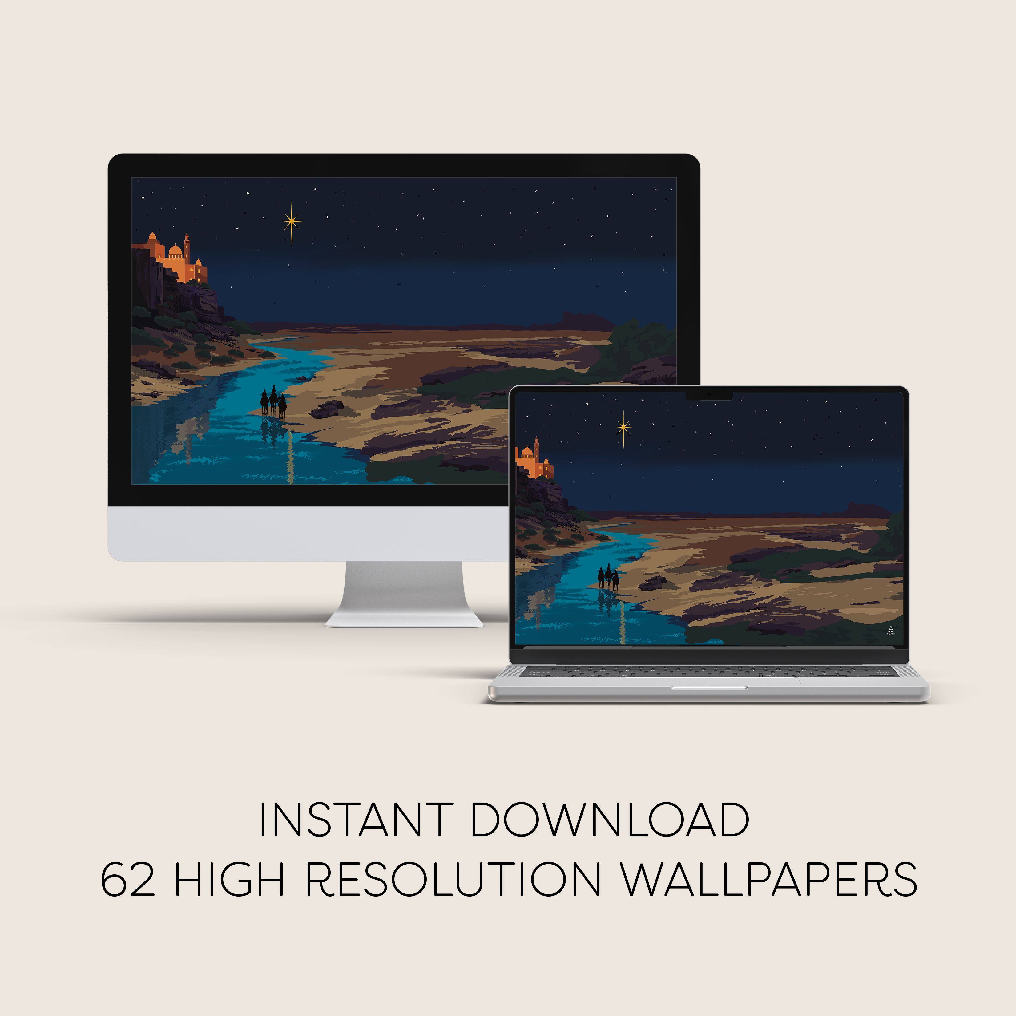 Magi Computer Digital Wallpaper Bundle – Pine Tree Catholic