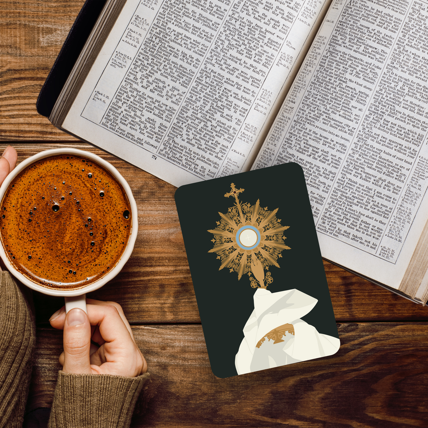 Eucharist Premium Prayer Card