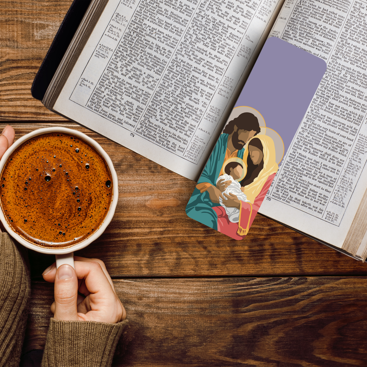 Premium Holy Family Bookmark