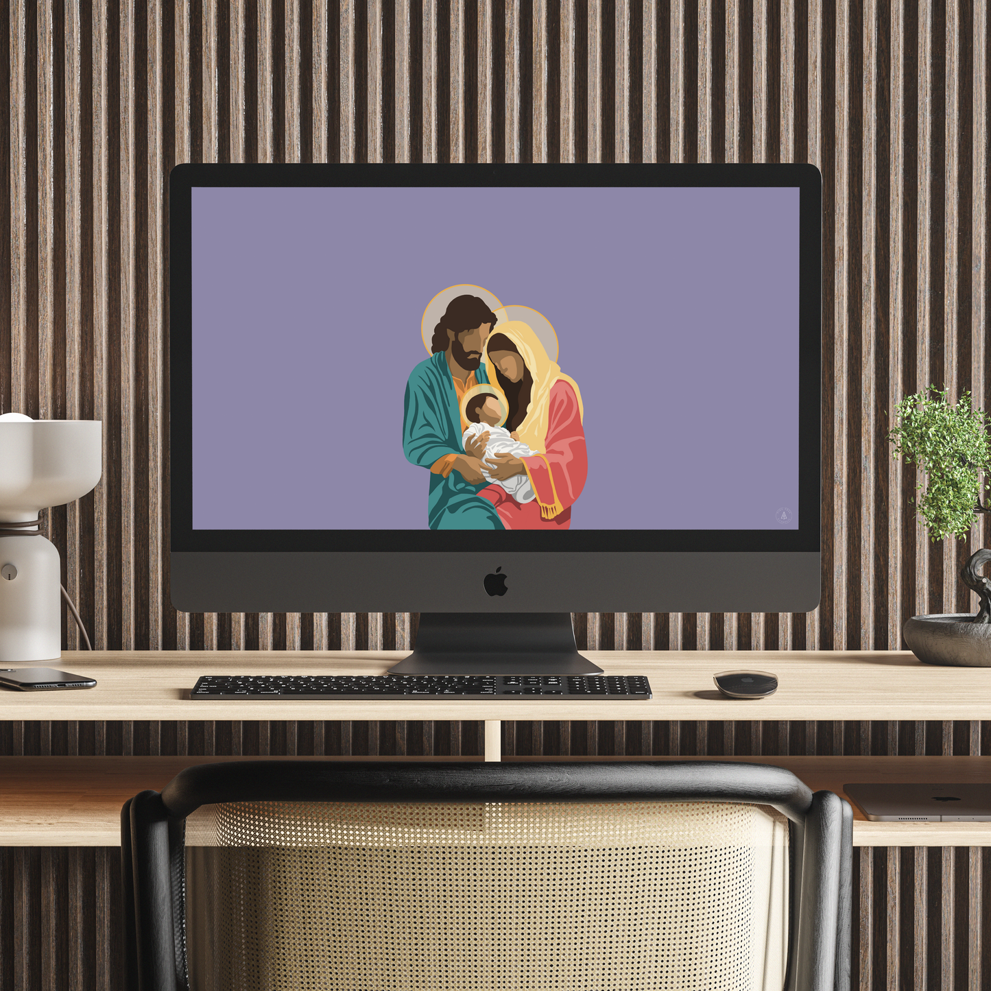 Holy Family Computer Digital Wallpaper Bundle