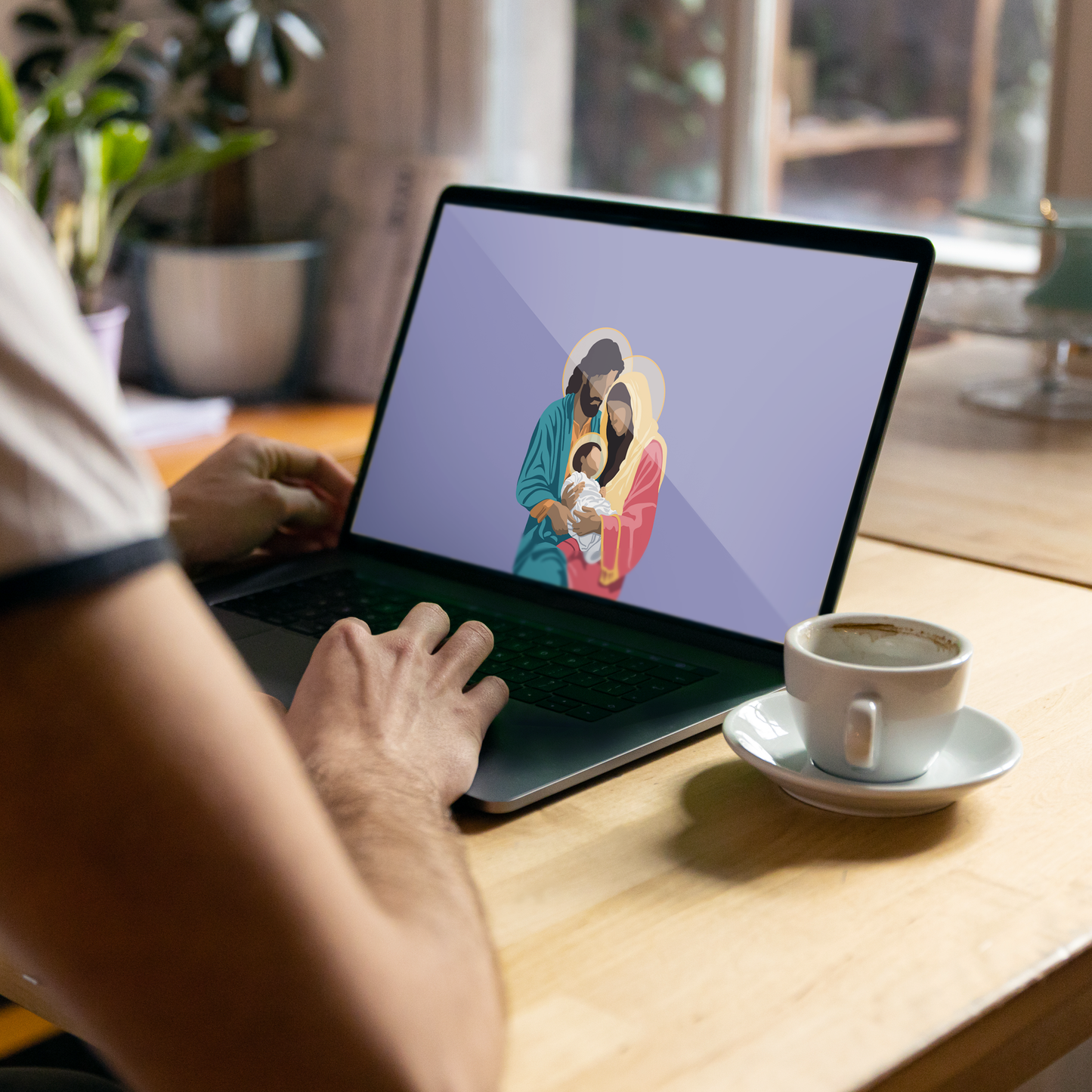 Holy Family Computer Digital Wallpaper Bundle