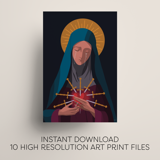 Our Lady of Sorrows Art Print (Digital Download)