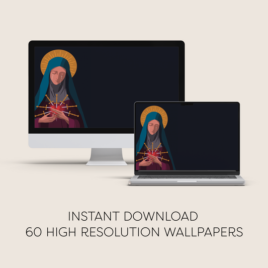 Our Lady of Sorrows Computer Digital Wallpaper Bundle