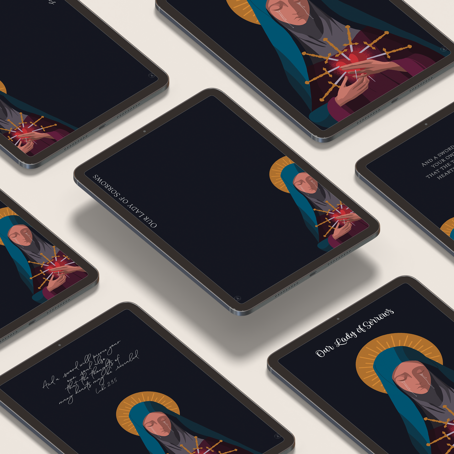 Our Lady of Sorrows Full Digital Wallpaper Mega-Bundle