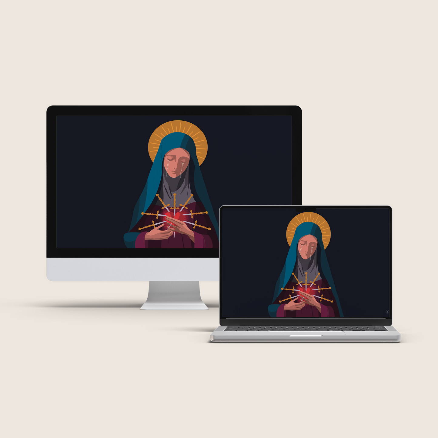 Our Lady of Sorrows Full Digital Wallpaper Mega-Bundle