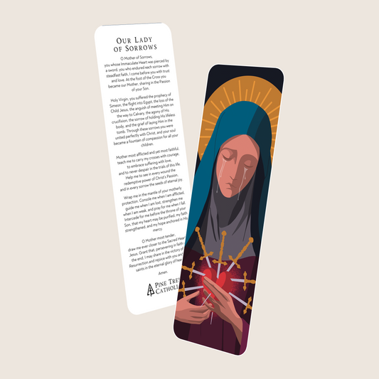 Our Lady of Sorrows Prayer Bookmark