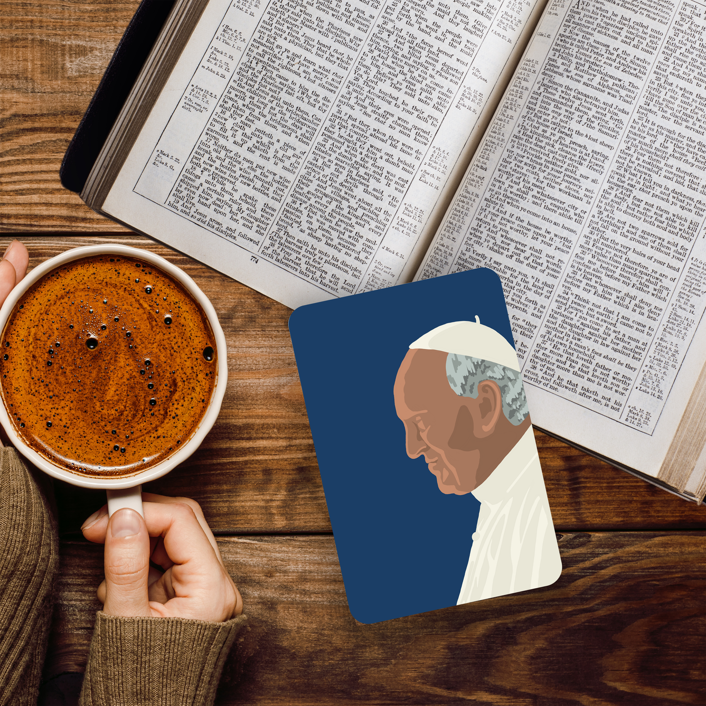 Pope Francis Premium Prayer Card