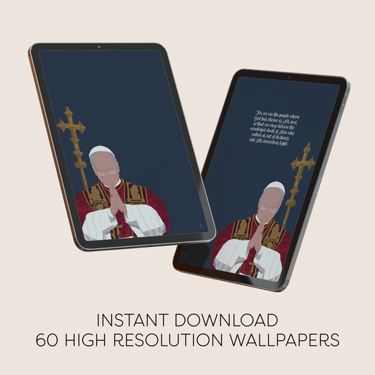 Pope Leo XIV Tablet Digital Wallpaper Bundle