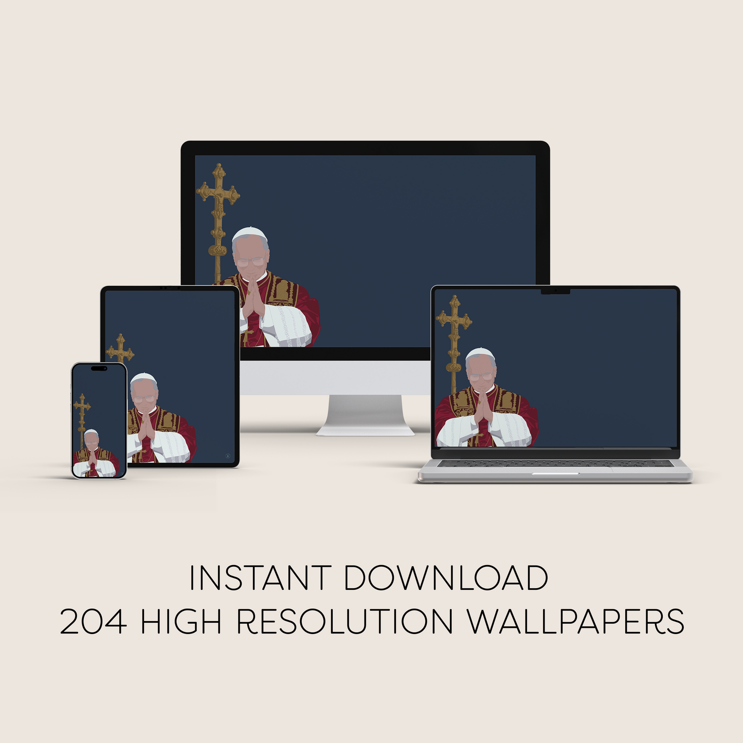 Pope Leo XIV Digital Wallpaper Mega Bundle
