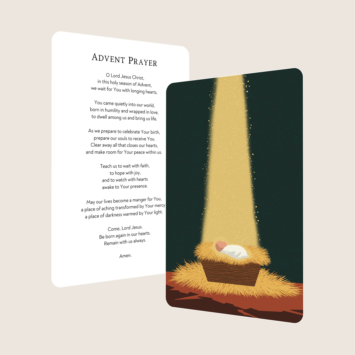 Advent Premium Prayer Card