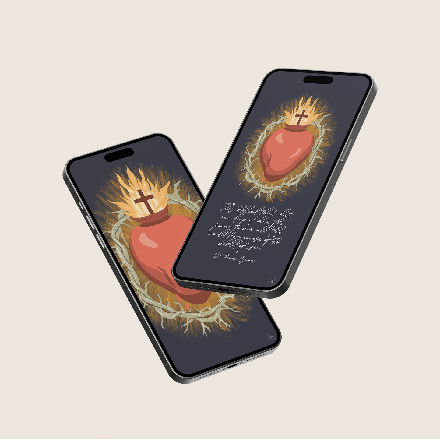 Sacred Heart Full Digital Wallpaper Mega-Bundle | Catholic Device Backgrounds | Modern Religious Art