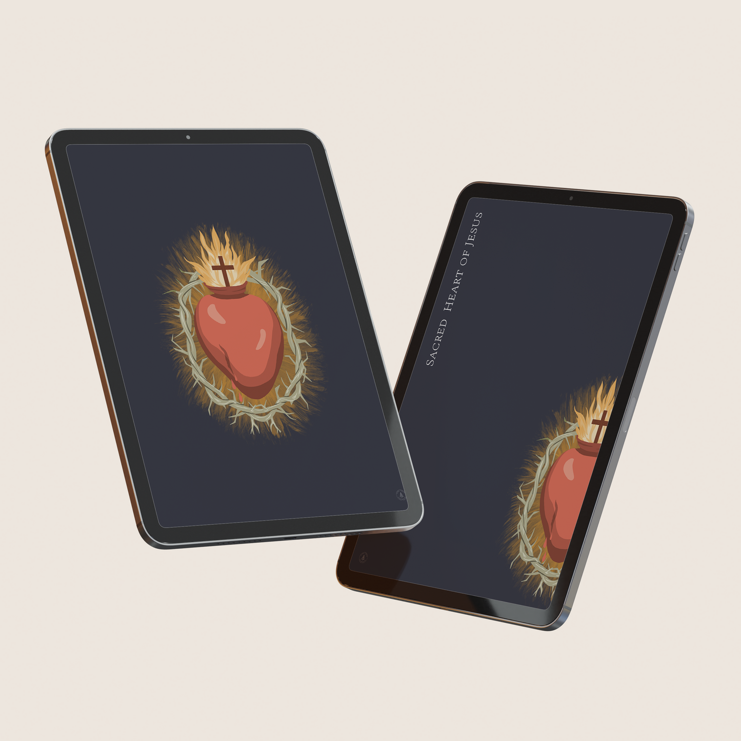 Sacred Heart Full Digital Wallpaper Mega-Bundle | Catholic Device Backgrounds | Modern Religious Art
