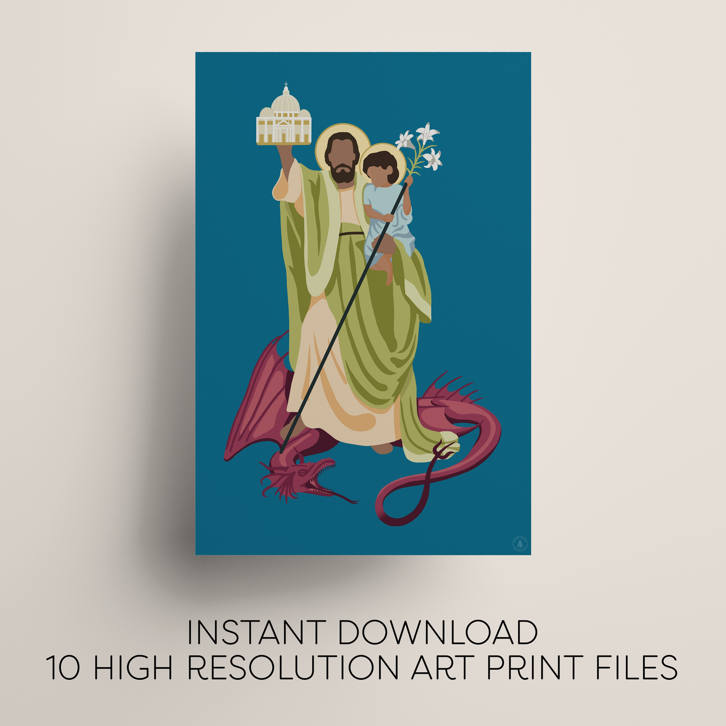 Saint Joseph Digital Art Print