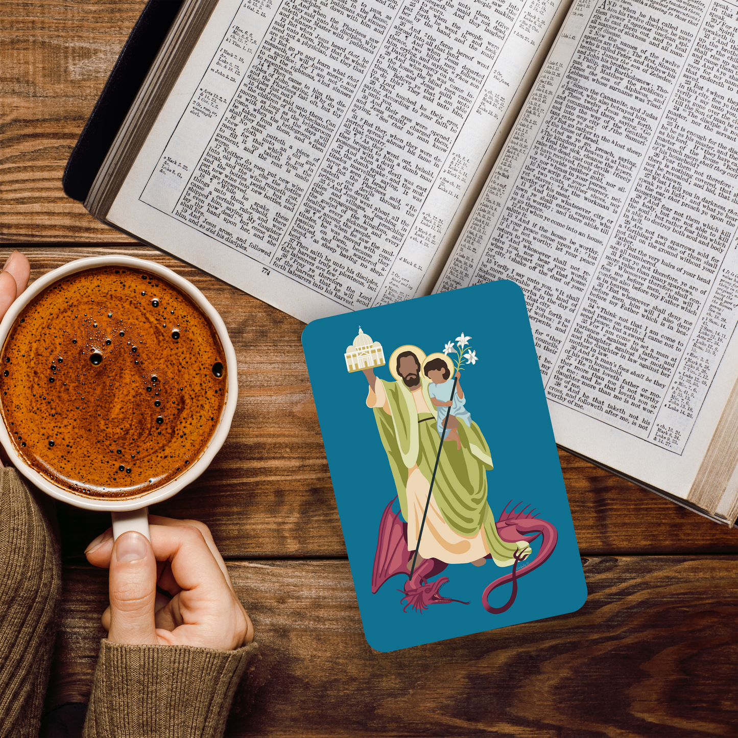 Saint Joseph Premium Prayer Card