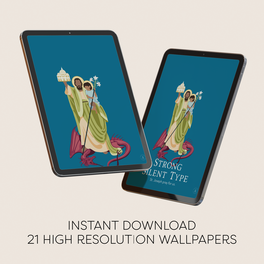 Saint Joseph Tablet Digital Wallpaper Bundle