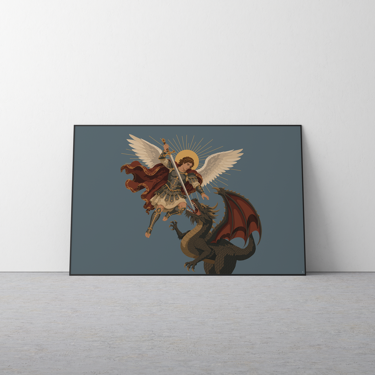 St. Michael Printable Art Bundle | Catholic Digital Download | Multiple Sizes PNG & JPG