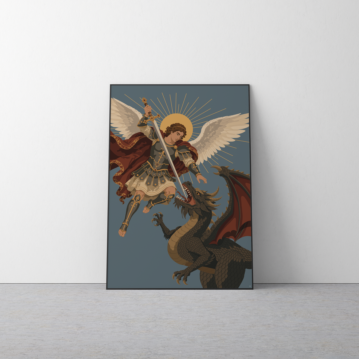 St. Michael Printable Art Bundle | Catholic Digital Download | Multiple Sizes PNG & JPG